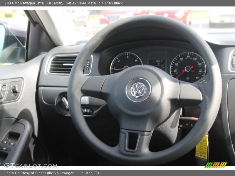 Reflex Silver Metallic / Titan Black 2014 Volkswagen Jetta TDI Sedan