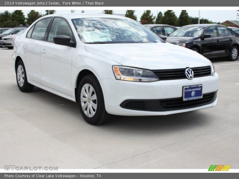 Pure White / Titan Black 2014 Volkswagen Jetta S Sedan