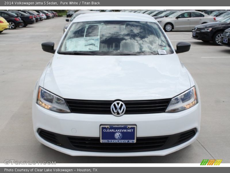 Pure White / Titan Black 2014 Volkswagen Jetta S Sedan