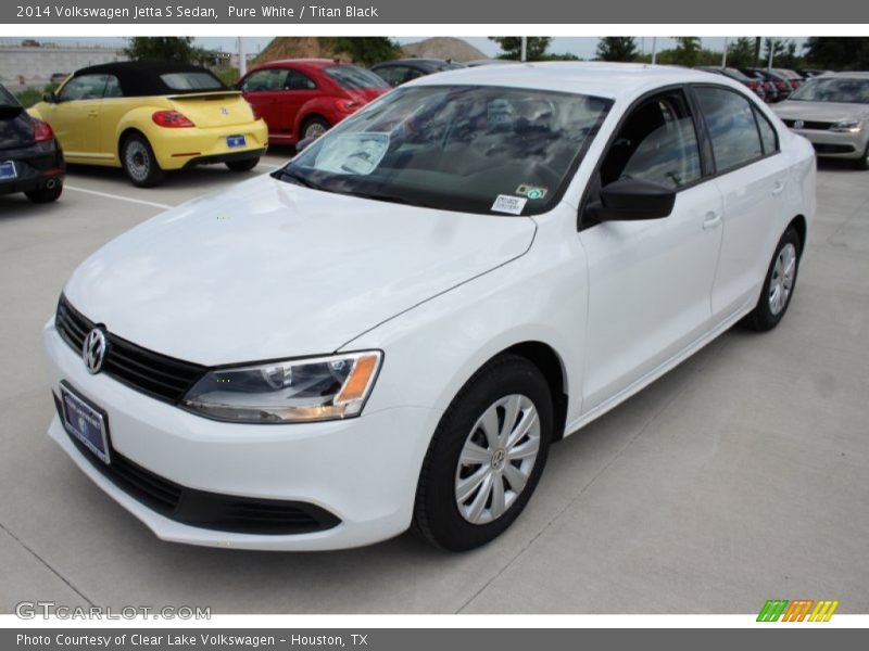 Pure White / Titan Black 2014 Volkswagen Jetta S Sedan