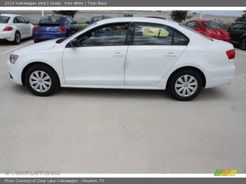 Pure White / Titan Black 2014 Volkswagen Jetta S Sedan