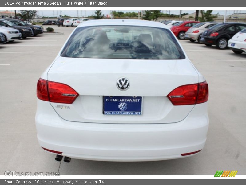 Pure White / Titan Black 2014 Volkswagen Jetta S Sedan