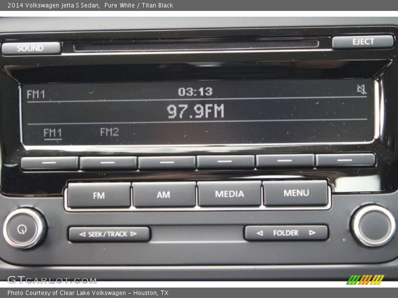 Pure White / Titan Black 2014 Volkswagen Jetta S Sedan