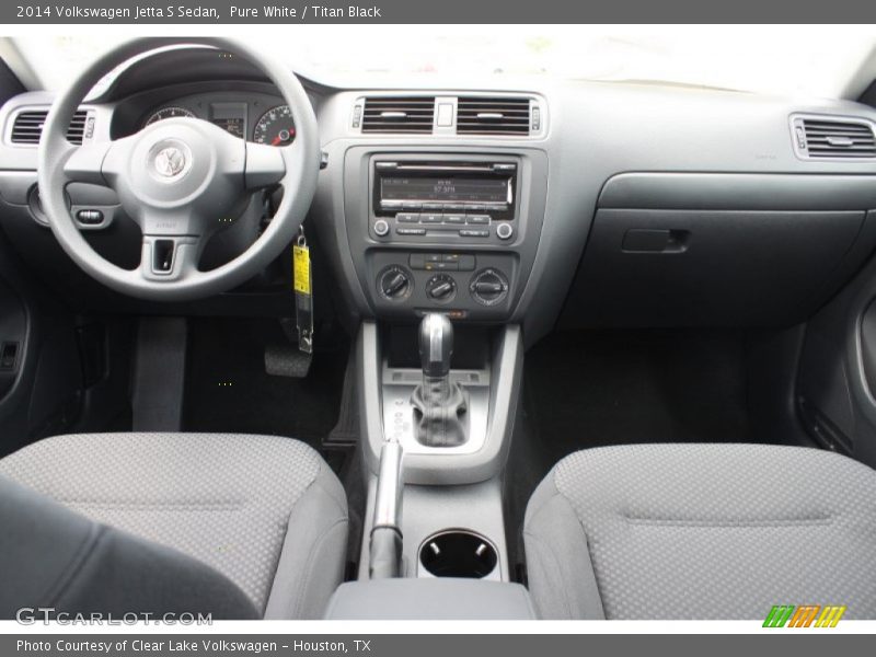 Pure White / Titan Black 2014 Volkswagen Jetta S Sedan