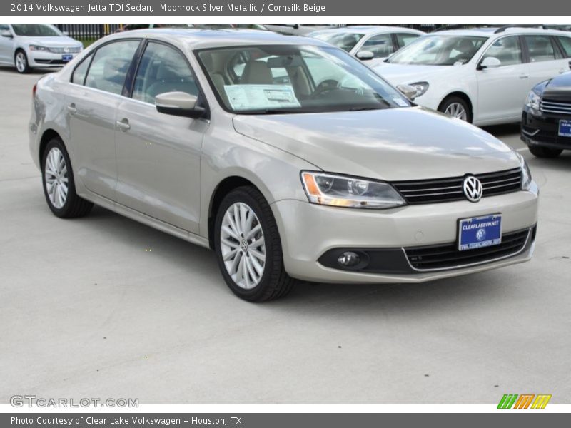 Moonrock Silver Metallic / Cornsilk Beige 2014 Volkswagen Jetta TDI Sedan