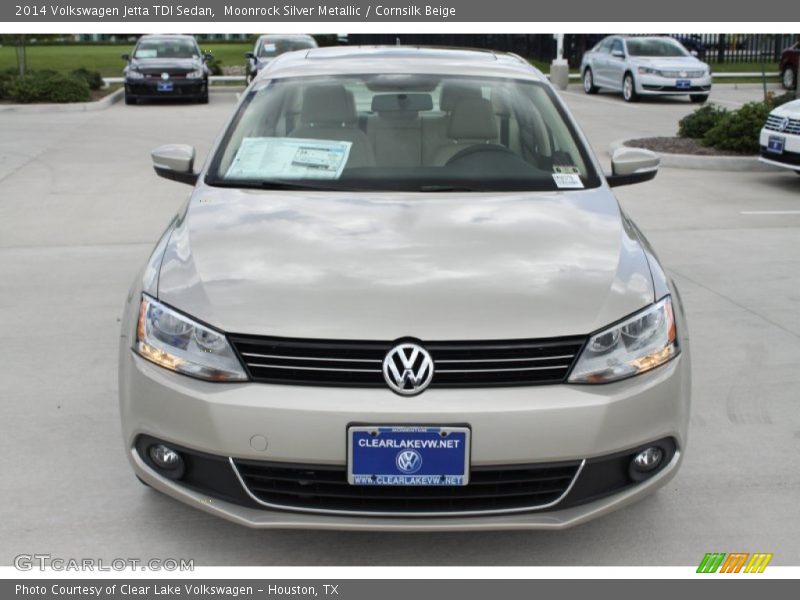 Moonrock Silver Metallic / Cornsilk Beige 2014 Volkswagen Jetta TDI Sedan