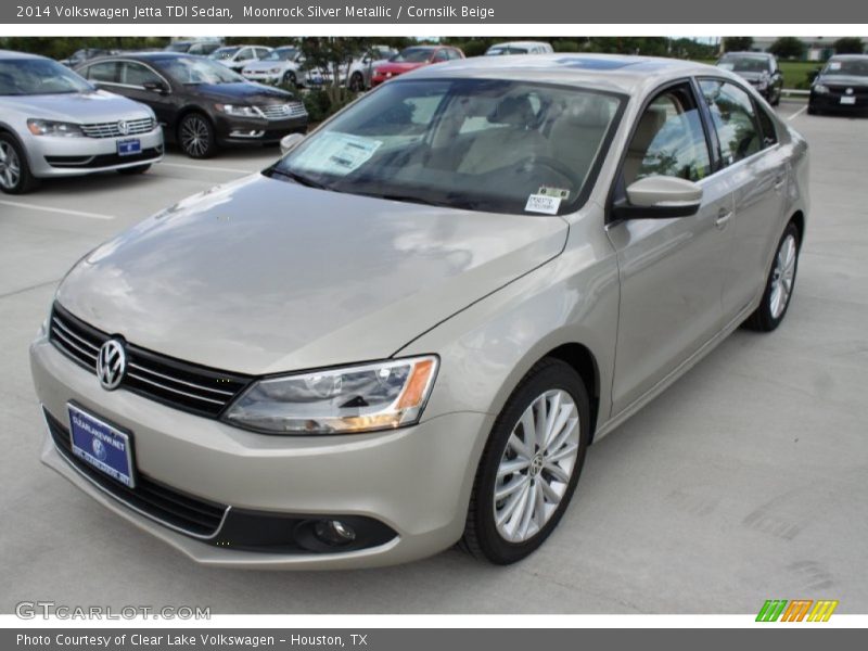 Moonrock Silver Metallic / Cornsilk Beige 2014 Volkswagen Jetta TDI Sedan