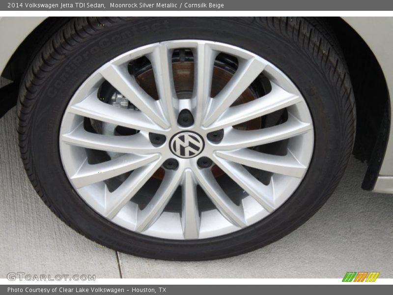 Moonrock Silver Metallic / Cornsilk Beige 2014 Volkswagen Jetta TDI Sedan