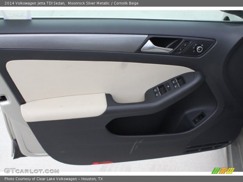 Moonrock Silver Metallic / Cornsilk Beige 2014 Volkswagen Jetta TDI Sedan
