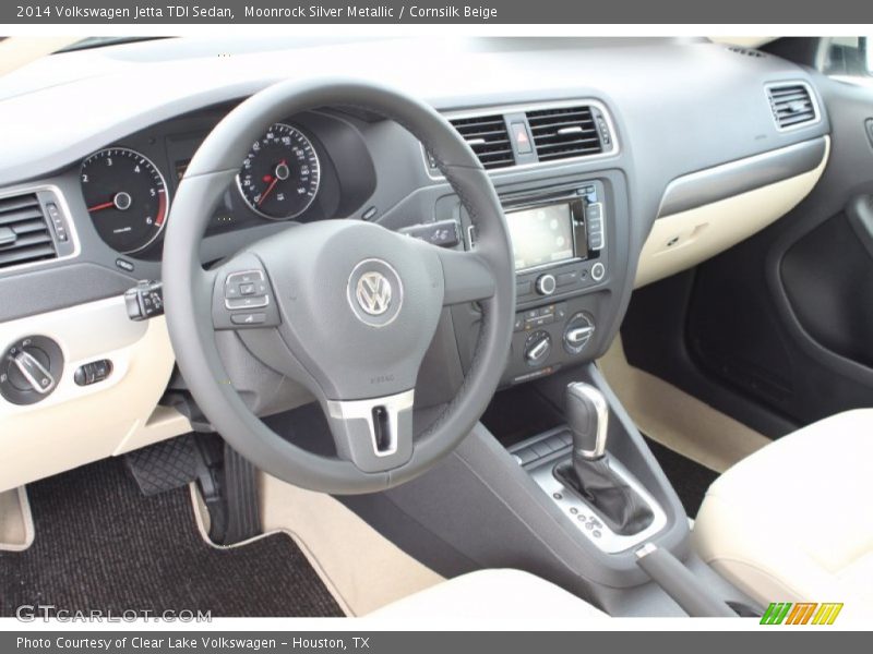Moonrock Silver Metallic / Cornsilk Beige 2014 Volkswagen Jetta TDI Sedan