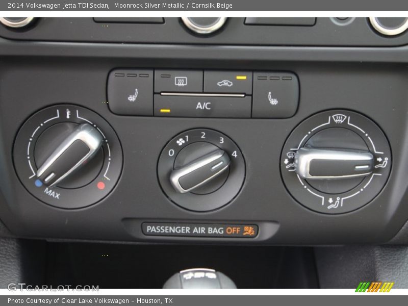 Moonrock Silver Metallic / Cornsilk Beige 2014 Volkswagen Jetta TDI Sedan