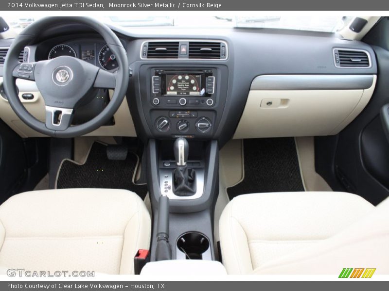 Moonrock Silver Metallic / Cornsilk Beige 2014 Volkswagen Jetta TDI Sedan