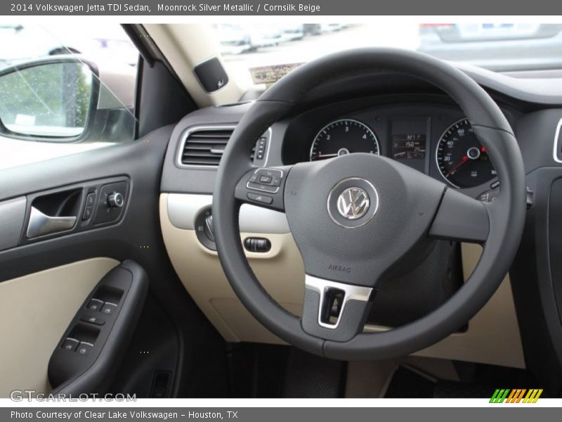 Moonrock Silver Metallic / Cornsilk Beige 2014 Volkswagen Jetta TDI Sedan