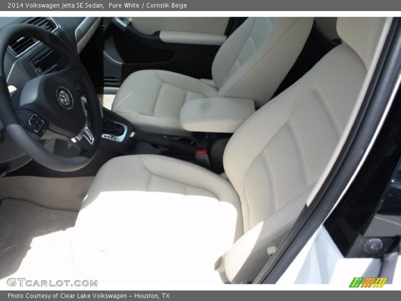 Pure White / Cornsilk Beige 2014 Volkswagen Jetta SE Sedan