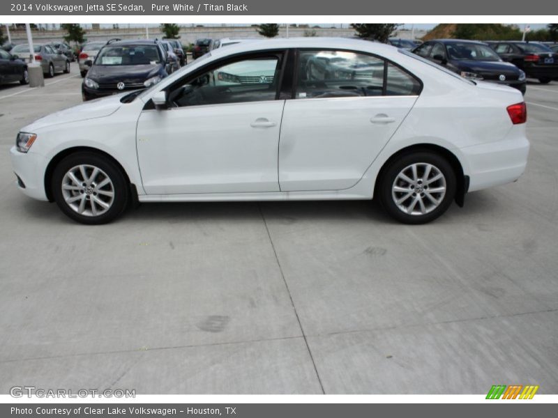 Pure White / Titan Black 2014 Volkswagen Jetta SE Sedan