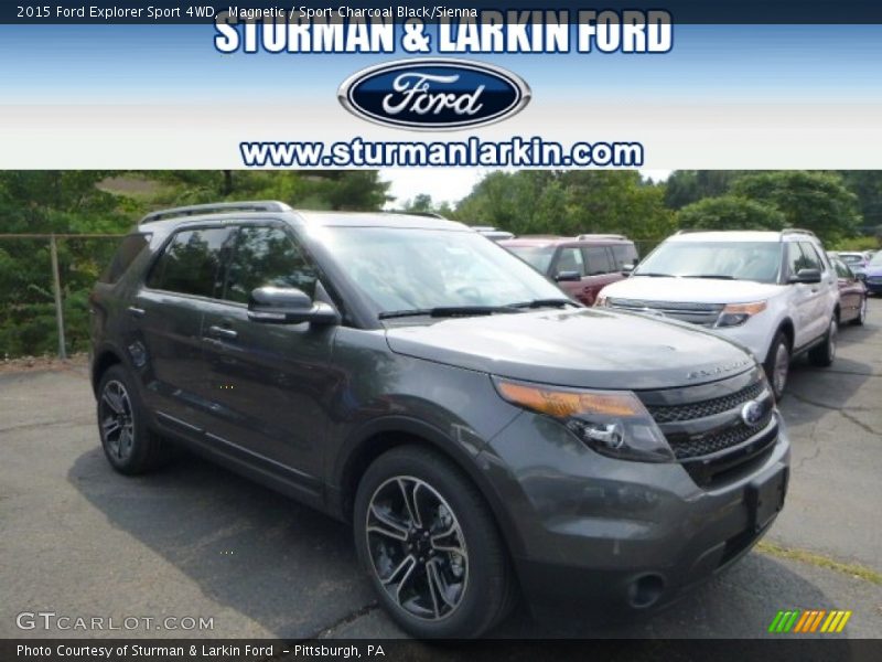 Magnetic / Sport Charcoal Black/Sienna 2015 Ford Explorer Sport 4WD