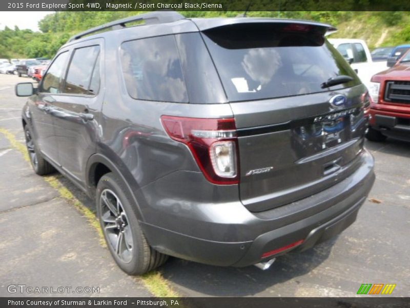 Magnetic / Sport Charcoal Black/Sienna 2015 Ford Explorer Sport 4WD