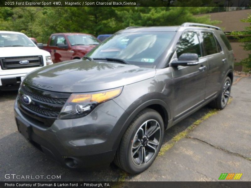 Magnetic / Sport Charcoal Black/Sienna 2015 Ford Explorer Sport 4WD
