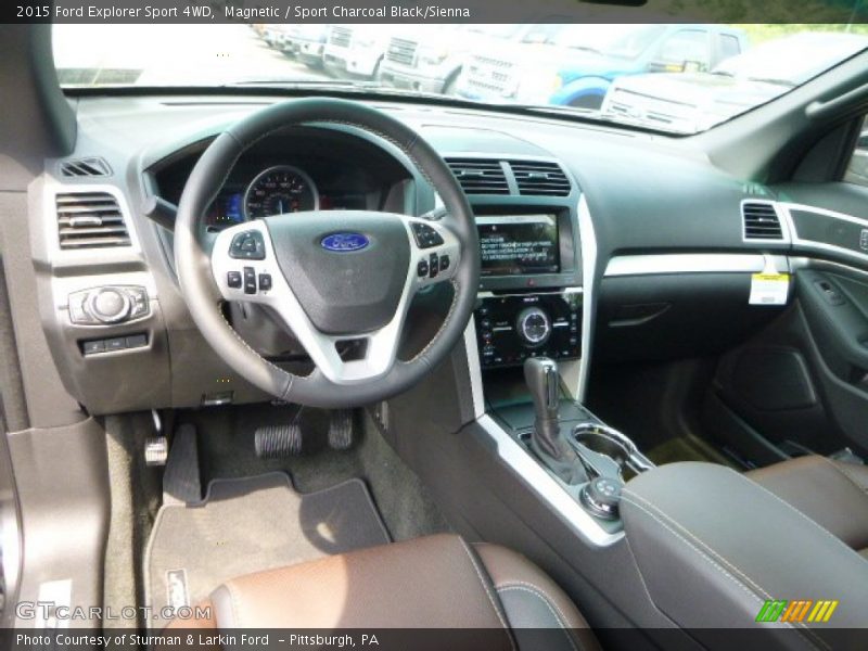  2015 Explorer Sport 4WD Sport Charcoal Black/Sienna Interior