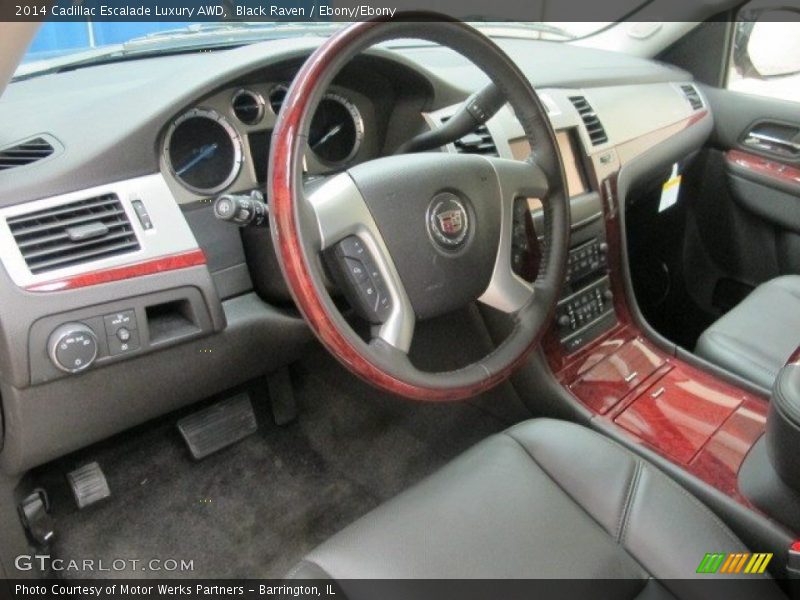 Black Raven / Ebony/Ebony 2014 Cadillac Escalade Luxury AWD