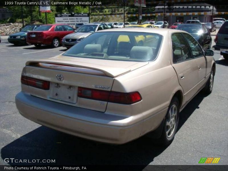 Cashmere Beige Metallic / Oak 1999 Toyota Camry LE V6