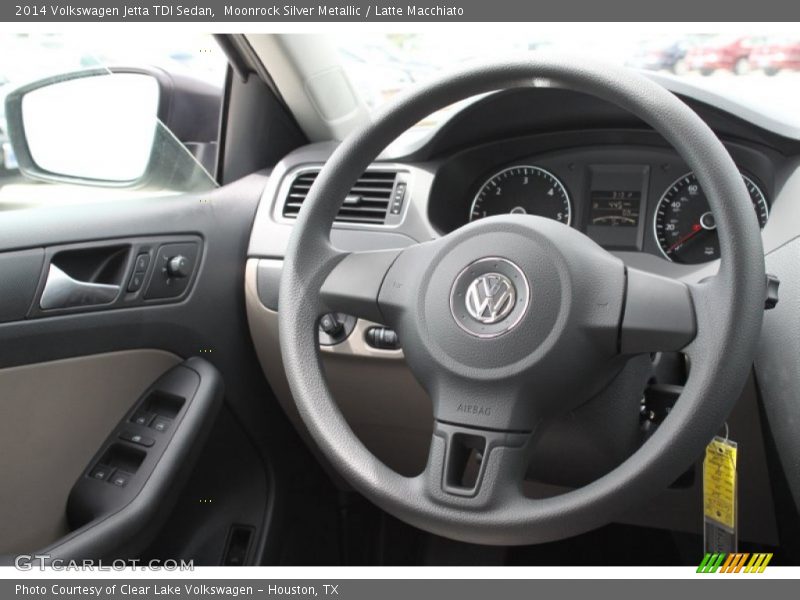 Moonrock Silver Metallic / Latte Macchiato 2014 Volkswagen Jetta TDI Sedan
