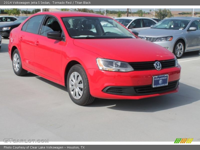 Tornado Red / Titan Black 2014 Volkswagen Jetta S Sedan