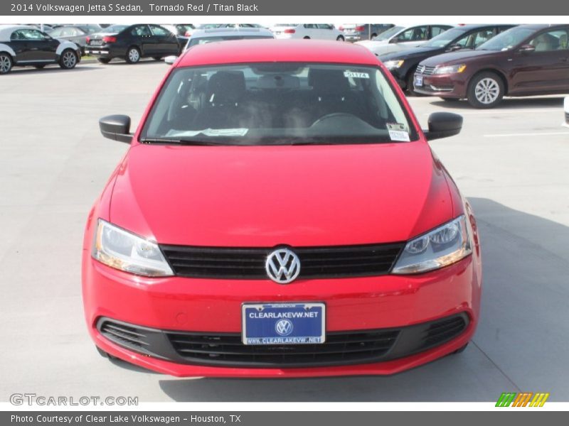 Tornado Red / Titan Black 2014 Volkswagen Jetta S Sedan
