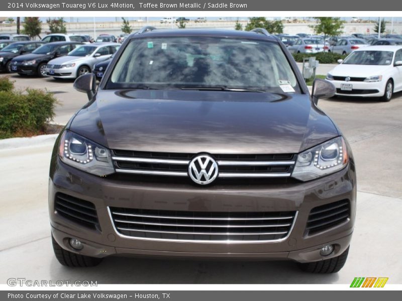 Toffee Brown Metallic / Saddle Brown 2014 Volkswagen Touareg V6 Lux 4Motion