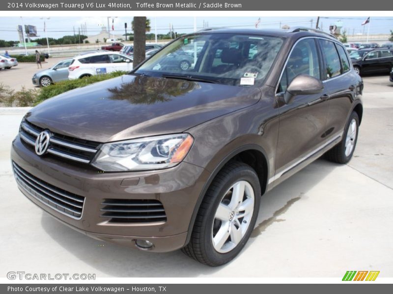 Toffee Brown Metallic / Saddle Brown 2014 Volkswagen Touareg V6 Lux 4Motion