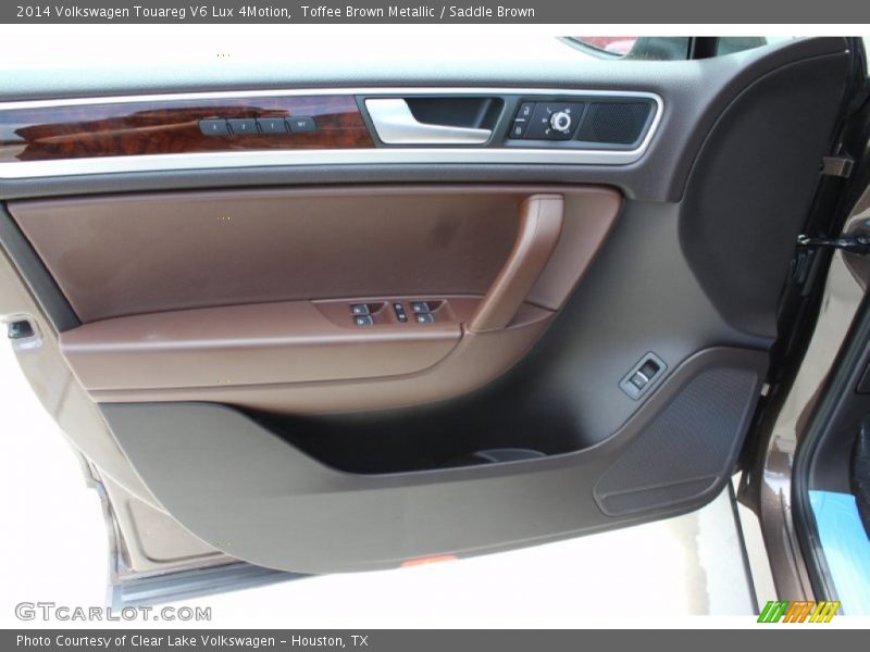 Toffee Brown Metallic / Saddle Brown 2014 Volkswagen Touareg V6 Lux 4Motion