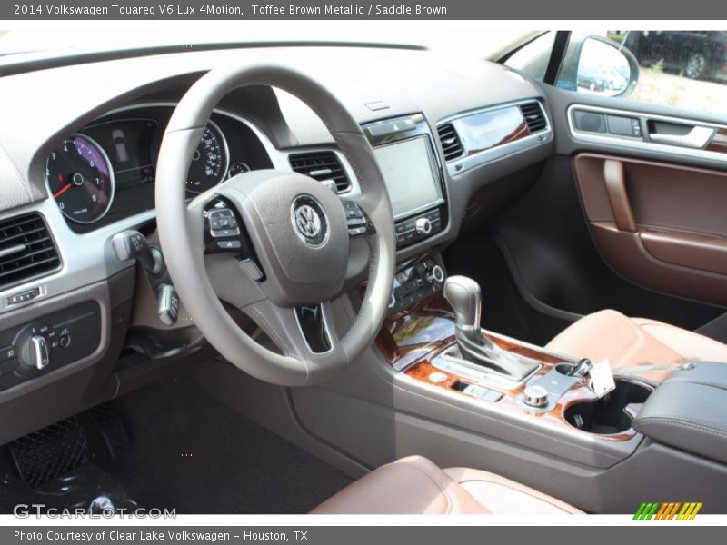 Toffee Brown Metallic / Saddle Brown 2014 Volkswagen Touareg V6 Lux 4Motion
