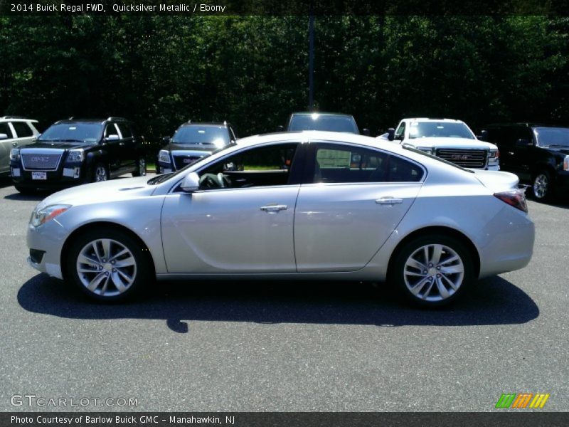 Quicksilver Metallic / Ebony 2014 Buick Regal FWD