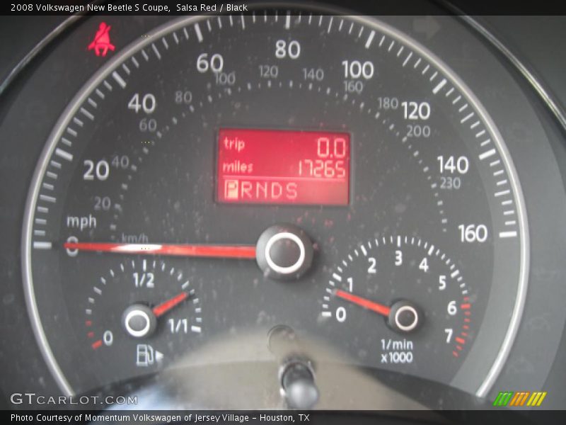 Salsa Red / Black 2008 Volkswagen New Beetle S Coupe