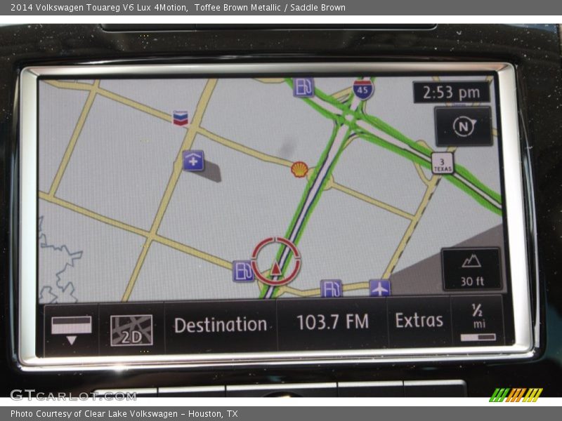 Toffee Brown Metallic / Saddle Brown 2014 Volkswagen Touareg V6 Lux 4Motion