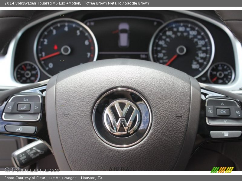 Toffee Brown Metallic / Saddle Brown 2014 Volkswagen Touareg V6 Lux 4Motion