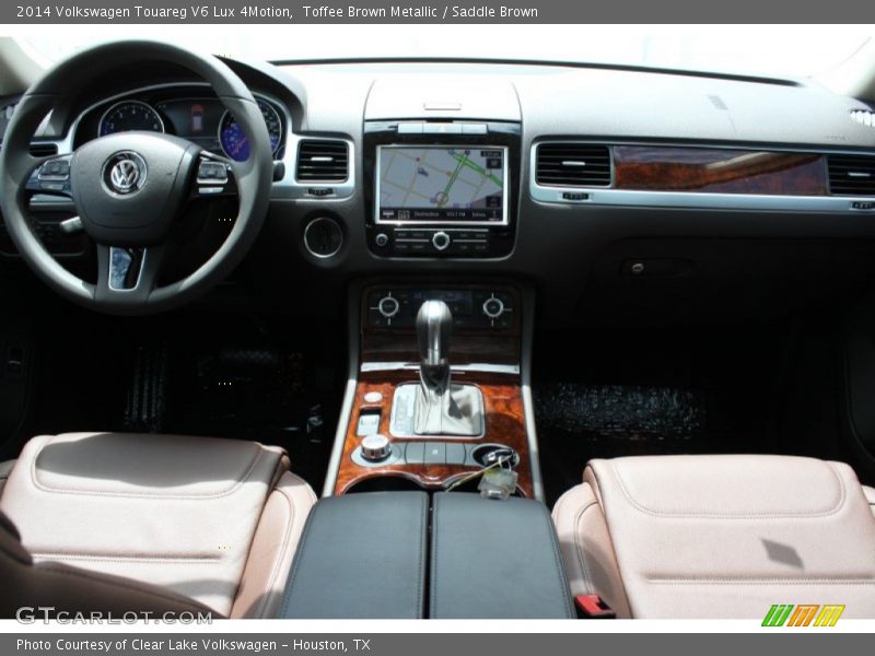 Toffee Brown Metallic / Saddle Brown 2014 Volkswagen Touareg V6 Lux 4Motion