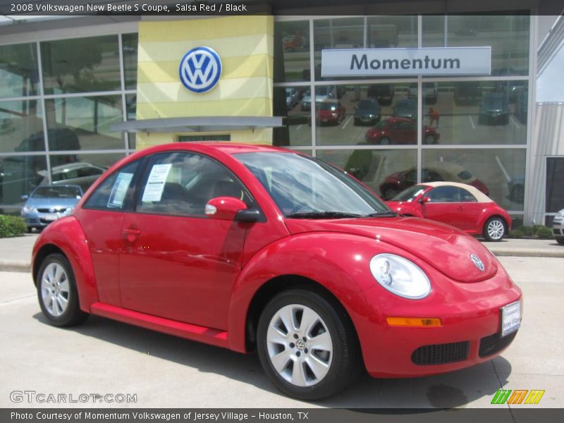 Salsa Red / Black 2008 Volkswagen New Beetle S Coupe