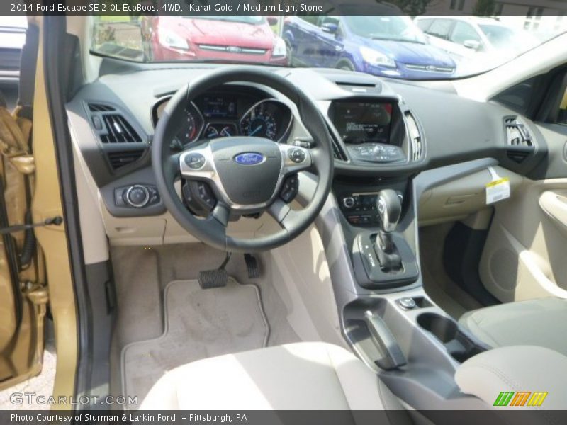 Karat Gold / Medium Light Stone 2014 Ford Escape SE 2.0L EcoBoost 4WD