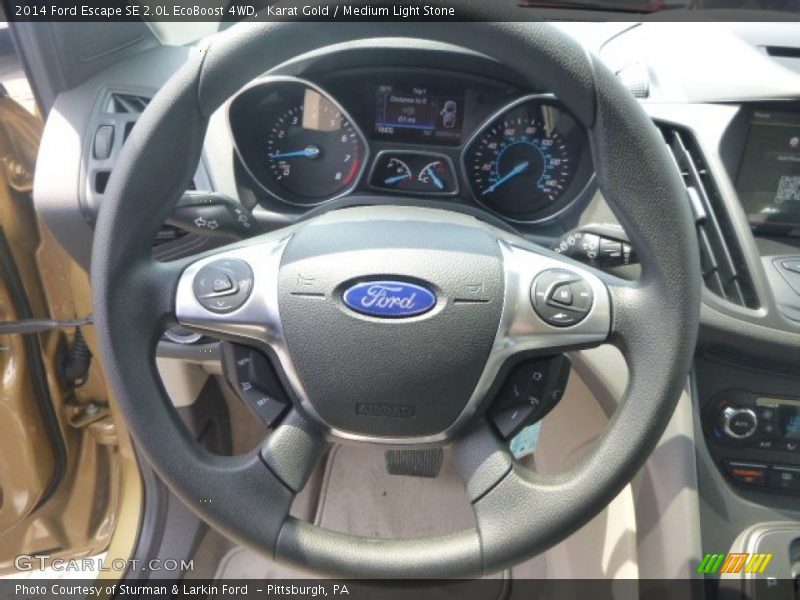 Karat Gold / Medium Light Stone 2014 Ford Escape SE 2.0L EcoBoost 4WD