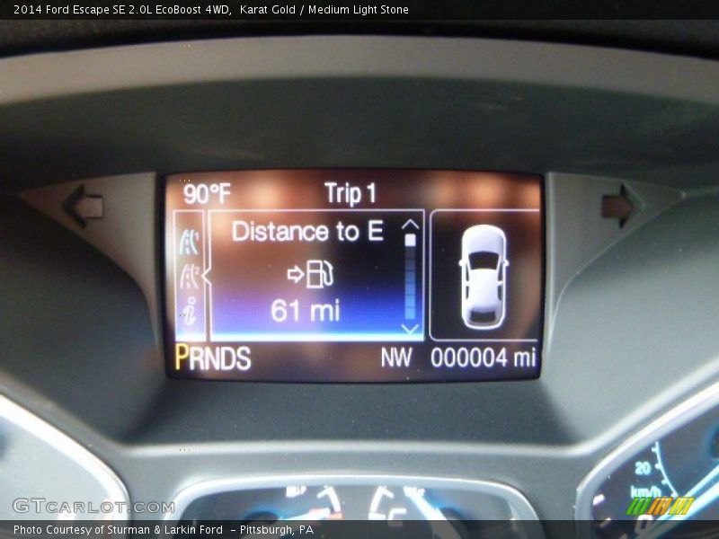 Karat Gold / Medium Light Stone 2014 Ford Escape SE 2.0L EcoBoost 4WD