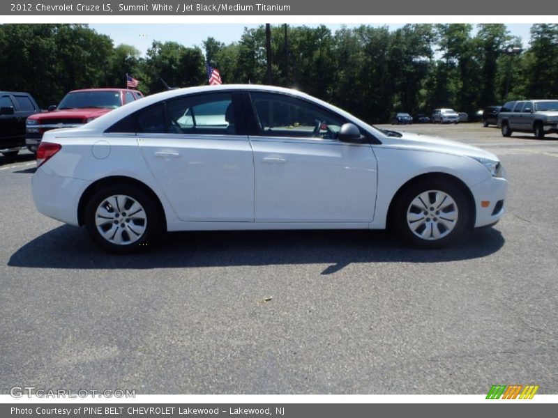 Summit White / Jet Black/Medium Titanium 2012 Chevrolet Cruze LS