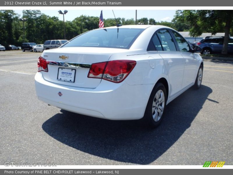 Summit White / Jet Black/Medium Titanium 2012 Chevrolet Cruze LS