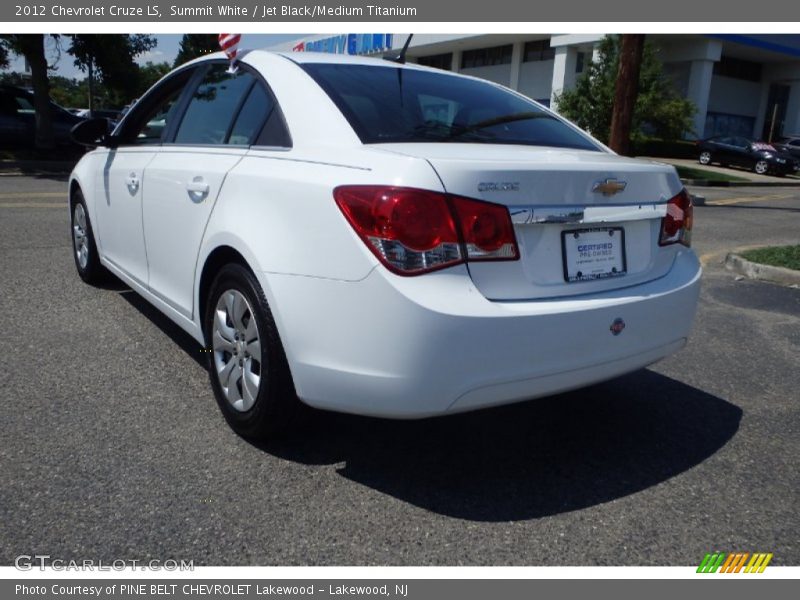 Summit White / Jet Black/Medium Titanium 2012 Chevrolet Cruze LS