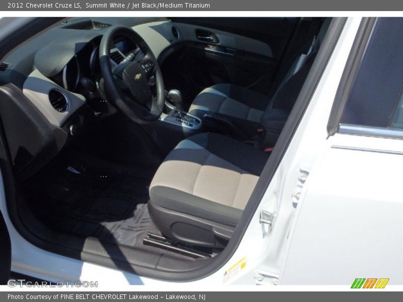 Summit White / Jet Black/Medium Titanium 2012 Chevrolet Cruze LS