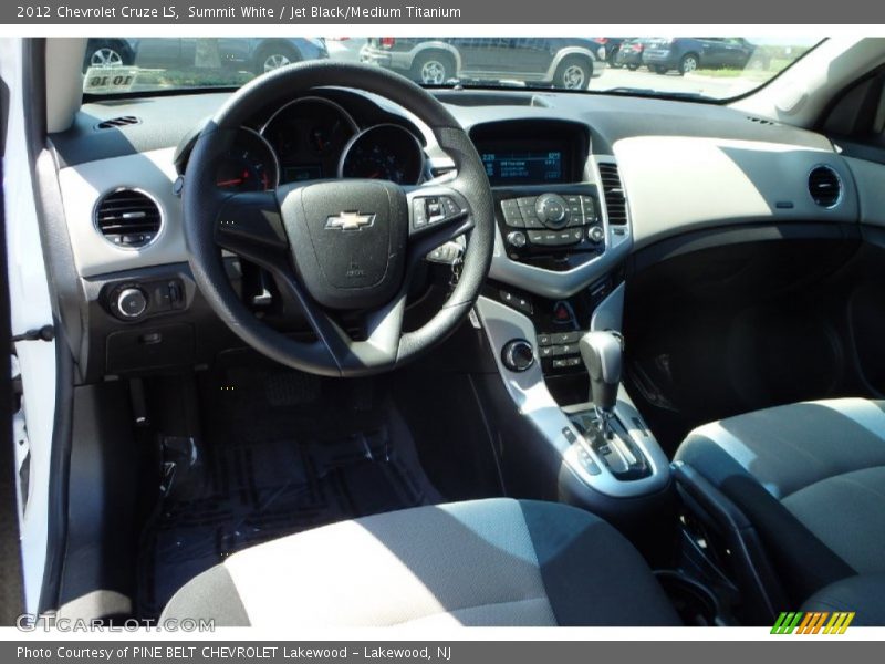 Summit White / Jet Black/Medium Titanium 2012 Chevrolet Cruze LS