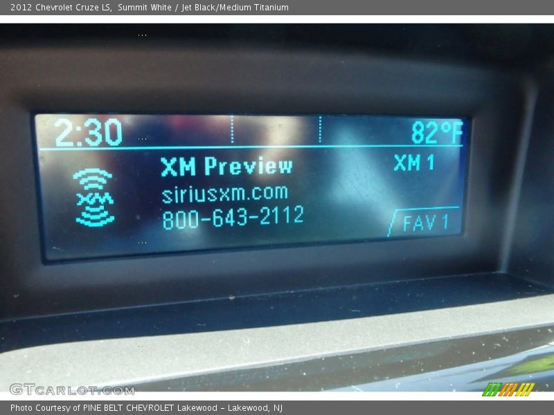 Summit White / Jet Black/Medium Titanium 2012 Chevrolet Cruze LS