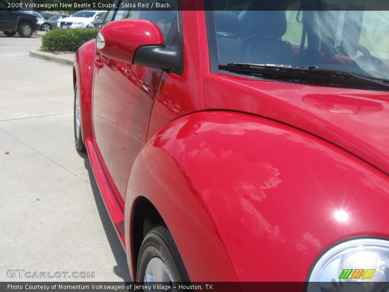 Salsa Red / Black 2008 Volkswagen New Beetle S Coupe