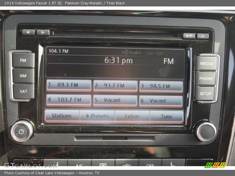 Platinum Gray Metallic / Titan Black 2014 Volkswagen Passat 1.8T SE