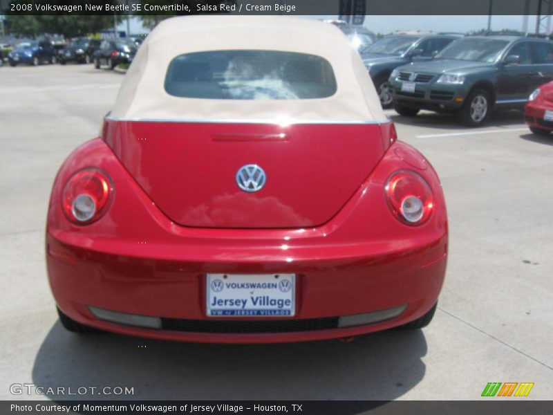 Salsa Red / Cream Beige 2008 Volkswagen New Beetle SE Convertible